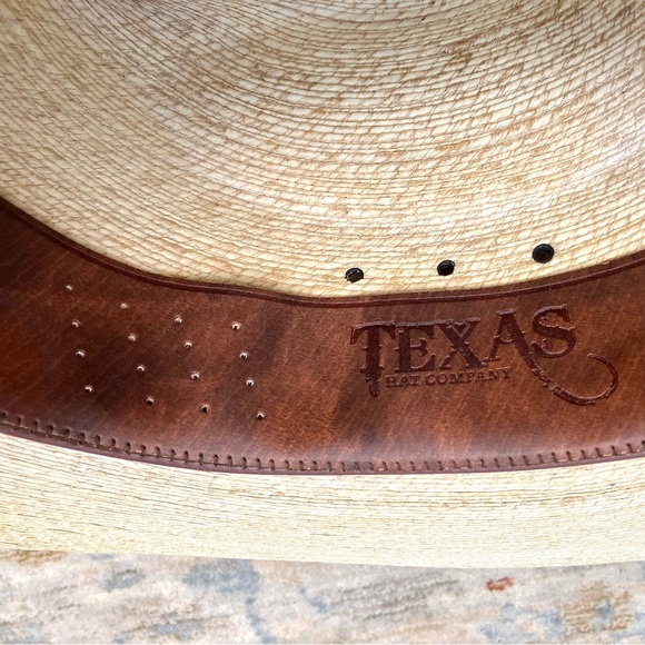 Texas Hat Co 30 Star Straw Hat Sz 7 1/8 - Picture 8 of 11